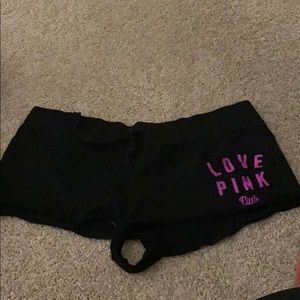 Pink shorts size large